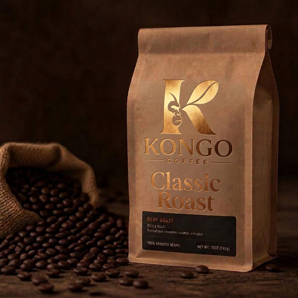Kongo Coffee Classic Roast — Kongo Coffee branded bag